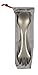 Core Element 100% TITANIUM SPORK 3-in-1 Lightweight Bushcraft Eco-friendly Durable Spoon-Fork-Knife Survival Utensil Tool for Camping, Backpacking, Travel (Pack of 1)