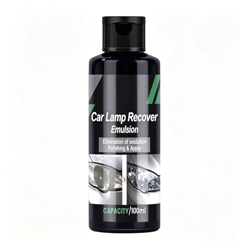 FORVEXS Headlight Restoration Kit - 3.4oz/100ml Car Headlight Cleaner & Restorer with UV Protection, Professional Lens Restoration Emulsion Removes Oxidation, Yellowing & Fog - No Tools