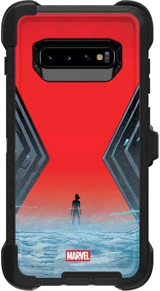 Skinit Decal Phone Skin Compatible with OtterBox Defender Galaxy S10 - Officially Licensed Marvel Black Widow No More Secrets Design