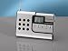Produktbild SilverCrest SR-1400 Kompakt Scanradio mit abnehmbare Radioeinheit für mobile Verwendung inkl. Ohrhörern in Silber oder Schwarz