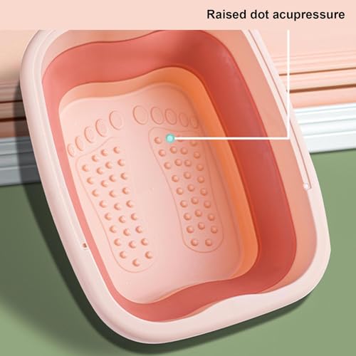 Bain de pieds pliable contre la fatigue plantaire récipient robuste gris