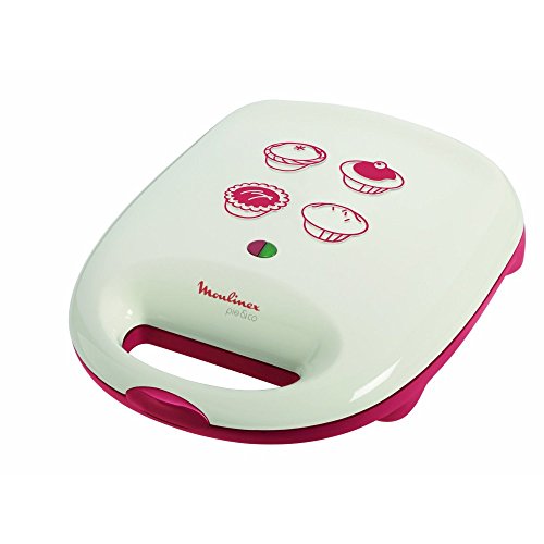 Moulinex Pie and co, 1150 W, Rojo, Blanco - Sandwichera