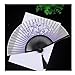składany wentylator dekoracje Kwiatowy Fani Fani Chińskie/Japońskie Vintage Retro Styl Handheld Fans Silk Fani Bambusa Fani z Tassel do dekoracji ręczny składany wentylator