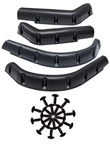 Huskey 4Pcs Ezgo Txt Golf Cart Fender Flares For 1996-2013 G&E Models, Constructed Of Impact-Resistant Abs Plastic And Recommended For Lifted Golf Cart With Offroad Tires #TOP3