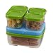 Rubbermaid Lunchblox Sandwich Kit (2 Pack), Green