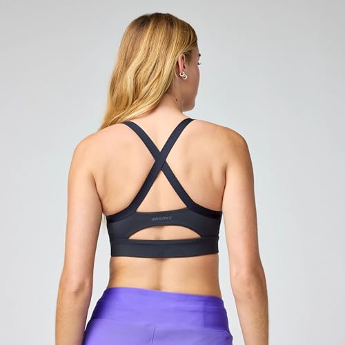 Image of Brooks Women's Luxe Strappy Bra, Sweat-Wicking Yoga & Running Bra