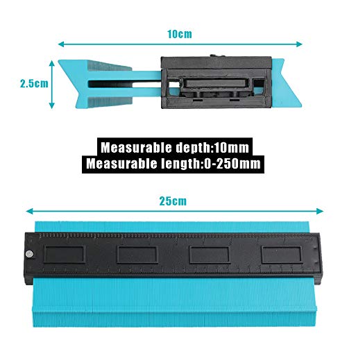 Zwenjuan Konturenlehre 25cm - Profilwerkzeug Für Laminat, Fliesen & Holz