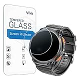 Frgnie Screen Protector Designed for Haulvean K68 Smart Watch (3 Pack) Tempered Glass Film, HD Anti Scratch, Bubble Free Designed for mingwear Smart Watch 1.85'