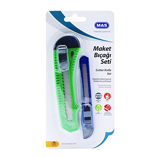 Cúter Set, 9 mm + 18 mm Varios Colores