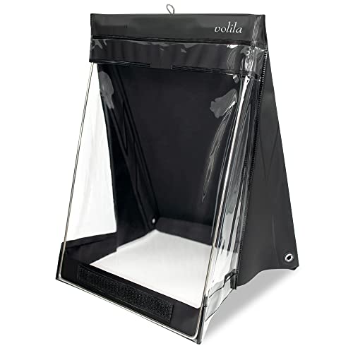 volila Wasserdichtes Klemmbrett A4 - (33,6 x 25,6 cm) Hochformat A4 Klemmbrett mit transparentem PVC-Bildschirm, Klettverschluss zum Schutz von Dokumenten vor Regen, Schnee und Staubpartikeln