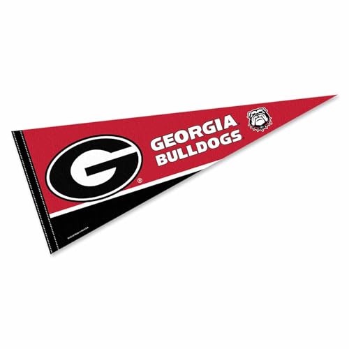 Banderín de Georgia Bulldogs de fieltro grande para pared de dormitorio