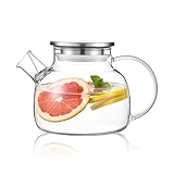 Zufriedenheit versprochen: Kundenzufriedenheit hat bei Cnglass oberste Priorität. Wenn Sie mit unserer durchsichtigen Teekanne nicht zufrieden sind, versprechen wir Ihnen, Ihnen Ersatz oder Rückerstattung anzubieten. Kaufen Sie es bitte mit Vertrauen.