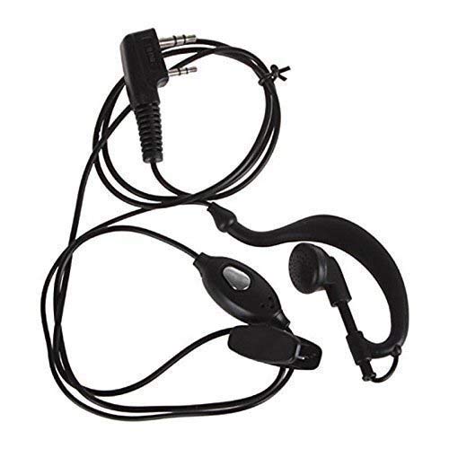 Image of RENMAX PTT EP-10(N) Wired PTT Earphone 2-Pin K Type Connector 2.5 mm & 3.5mm Audio Jack 1.15 mtr Wire Length Earpiece Suitable for Models FB-888S VU-5R etc - Pack of 10