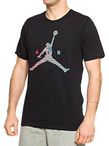 NIKE Mens Jordan Air Jumpman T-Shirt Black/Infrared 23 789632-010 Size Large