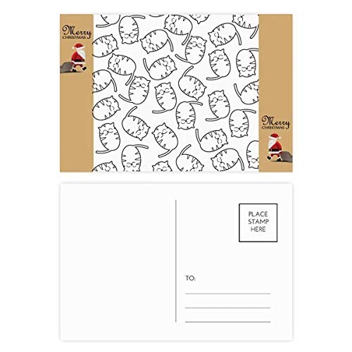 Cartes postales de remerciement chat souriant lot de 20 pièces pour messages écrits
