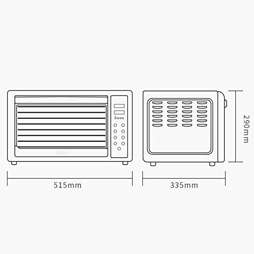 Lebensmittel Dehydrator Dörrautomat, Edelstahl Tabletts große Kapazitäts-Frucht-Fleisch-Trockner - mit Typ Digital Timer… – Bild 3