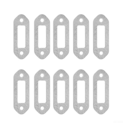 Yhenlovtt Juntas de silenciador para cortacésped, repuesto resistente para Ts410 Ts420 Ts460, se adapta a 10 piezas 42381490600, instalación de jardín para equipo simple
