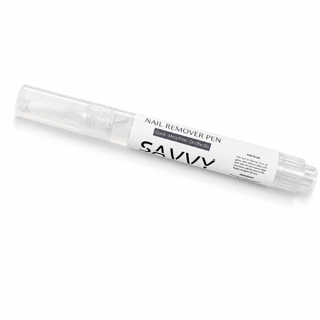 Savvy Nail Glue Remover Pen for Press-On Nails, 0.10 fl oz (3mL)