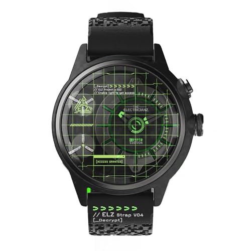 Montre pour homme Crypto Edition avec système d'éclairage LED unique