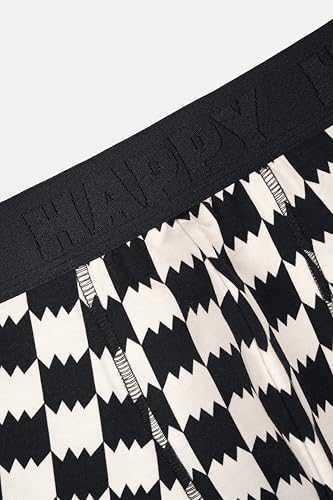 Happy Socks 3-Pack Black Mix Short Boxers, Black, L