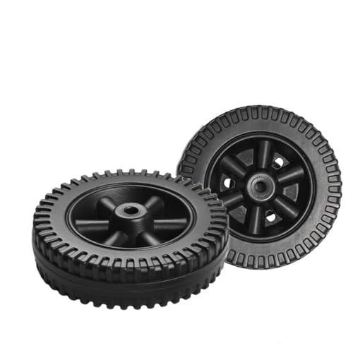 Armastuse 2 Ruedas de plástico para Barbacoa, Piezas de Repuesto para Barbacoa,Ruedas de Parrilla de 6 Pulgadas para Parrillas de Gas y Otras Marcas, Ruedas Negras