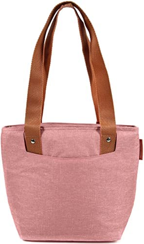 Arctic Zone Metropolis Insulated Lunch Tote Bag For Women - Leak Proof Lunch Box Insulated Cooler Tote Bag - Heathered Rose Tan… #TOP10