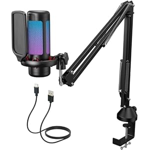 TONOR Gaming USB-Microfoon met Inst...