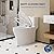 One-Piece Toilet with ADA 17.5" Height - Elongated Bowl, White Ceramic Toilet with PP Slow-Close Seat