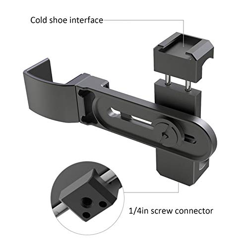Soporte de teléfono magnético de aluminio para cámara de bolsillo clamp extensible de agarre 4