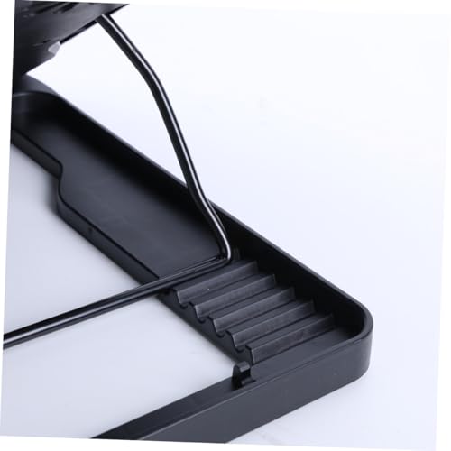 Base para laptop con 5 ventiladores y diseño antideslizante negro miniatura 3