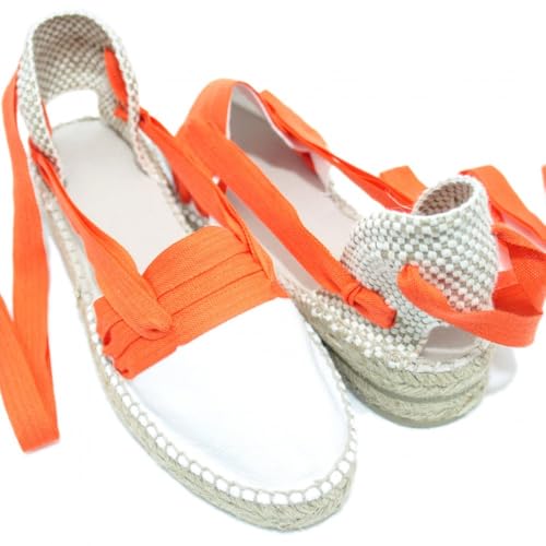 Sachets traditionnels faits main orange design 3 veines taille 35 EU - 7