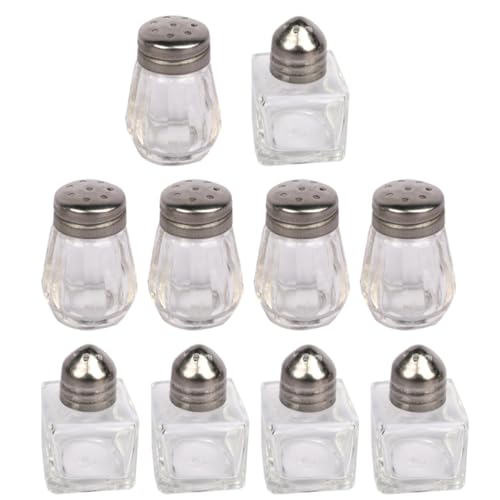 CALLARON 10 Frascos Portátiles para Condimentos de Cocina de Hierro, Prácticos y Que Ahorran Espacio Despensa o Mesa, Ideales para Organizar Especias