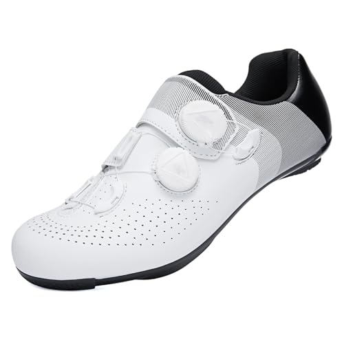 FOTGROY Chaussures de vélo de Route pour Hommes compatibles avec pédales KEO, Chaussures de vélo Unisex compatibles Installation SPD-SL/Peloton Cleats...