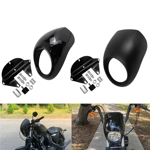 Couvercle protection phare contre le vent pour Dyna Super Glide