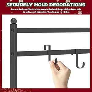 Freestanding Christmas Stocking Holder Stand with 8 Hook, Heavy Duty Metal Christmas Stocking Stand for Floor, Holiday Decor Hanger Display for Home, Display Window, Living Room Freestanding Christmas Stocking Holder Stand with 8 Hook Heavy Duty Metal Christmas Stocking Stand for Floor Holiday Decor Hanger Display for Home Display Window Living Room