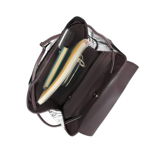 Sac à dos en cuir avec imprimé écureuil original, sacoche noire robuste taille unique