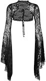 Gothic-inspirierte Eleganz: Egal, ob Sie eine Gothic-inspirierte Veranstaltung besuchen oder einfach einen Hauch dunkler Romantik ausstrahlen möchten, diese Lolita Spitzen Bolerojacke ist die perfekte Ergänzung für Ihre Garderobe.