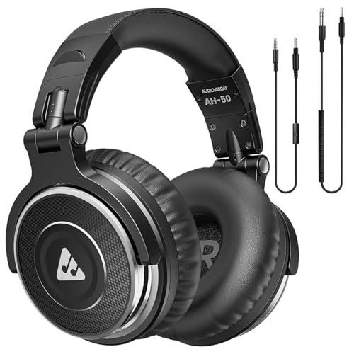 Audio Array AH-50 Professional DJ Headphone | 50mm Drivers | 32Ω ...
