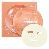 I DEW CARE Bubble Face Sheet Mask - Korean Skincare for Brightening and Detox | Skin Care with Vitamin&Niacinamide, Hydrating face mask skincare, Facial Hydrating Treatment, Sheet Masks for Women, 5EA