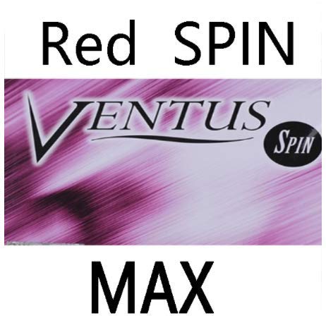 TSP Ventus SpinTable Tennis Rubber Pips in with Ping Pong Sponge Fast Attack (red MAX)