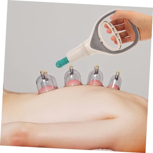 Bomba manual de ventosa para terapia de cupping, herramienta de vacío resistente para alivio muscular y circulación, diseño ligero para uso doméstico en cuello y espalda miniatura 7