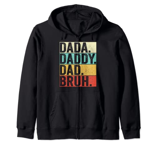 Dada Daddy Dad Bruh Husband Men Fathers Day Funny Father Sudadera con Capucha