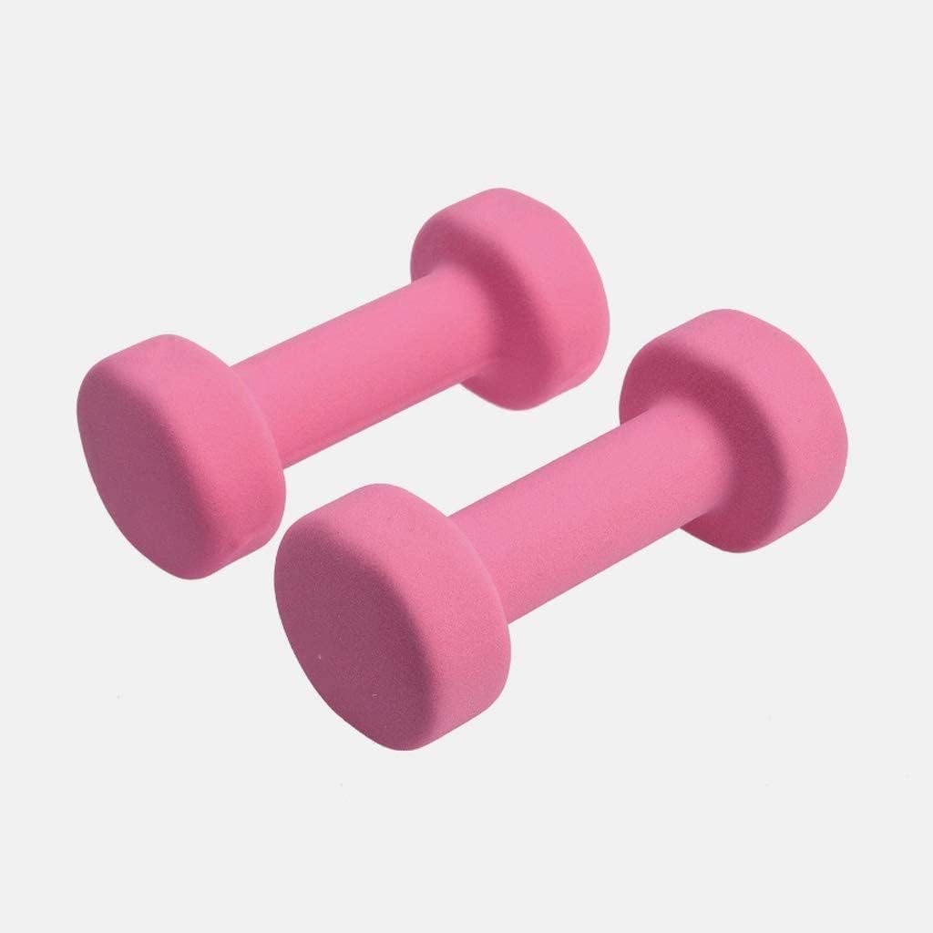 Zestawy hantli, Zestaw hantli ciężarków Hantle do domu Sprzęt sportowy Ciężarki ćwiczeń na mięśnie korpusu i siłę Ergonomiczny, wygodny uchwyt(Pink,8LB(4LB*2))