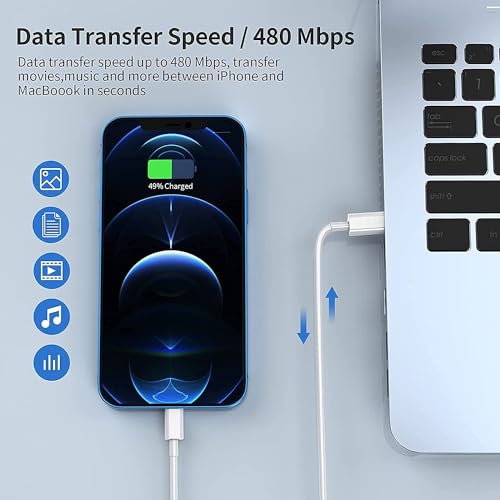 Image of The Black StoreiPhone 14 13 12 11 X Pro Max Original Adaptor USB Type C Charger,White