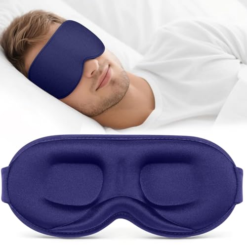 Vynix Sleep Mask for Men Women - 100% Blackout Eye Masks for Sleep - 3D Soft Sleeping Mask for Side Sleepers - Zero Pressure Lash Extensions Eye Cover Shade for Airplane Travel Essentials Bla product thumbnail 10