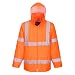 Portwest Waterproof Rain Jacket, Lightweight, Orange, Large