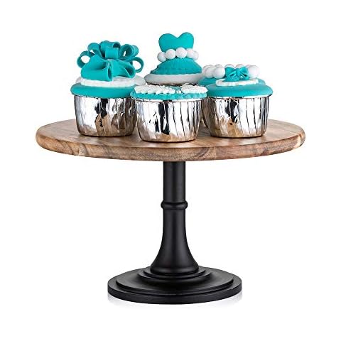 NUPTIO Rustic Wooden Cake Stand for Events Cover