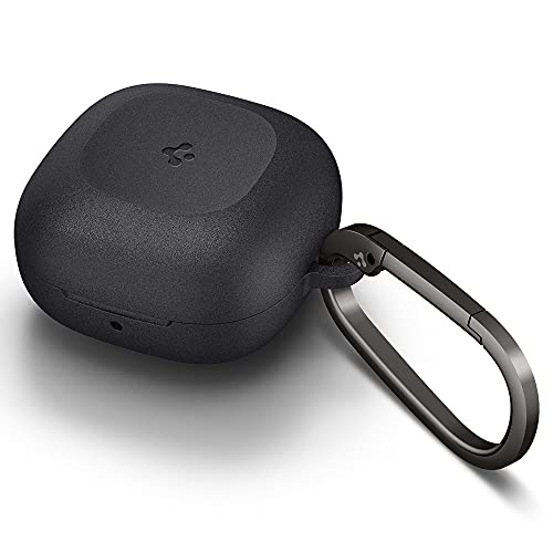 Image of Spigen Geo Fit | Samsung Galaxy Buds 2 /2 Pro /Pro /Core /FE /Live Case Cover [Carabiner Included] [Hard Shell] [Light Compact] PC - Graphite Gray