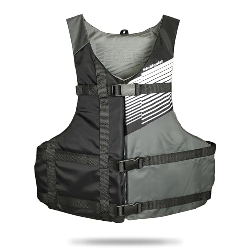 Image of Stohlquist Kids Life Jacket 50-90 lbs - Coast Guard Approved Life Vest - Type III PFD for Boys and Girls - Secure & Adjustable Fit for Swimming, Boating & Water Sports