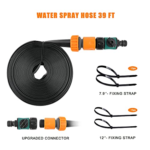 Esther Beauty Trampoline Sprinkler for Kids 39 Ft Outdoor Trampoline Sprinkler for Kids and Adults, Suit for 8-14 Ft Trampoline Accessory Sprinkler ,for Water, Games, and Summer Fun in Yards